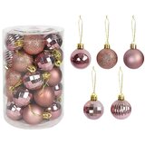 Tutumi Set ružičastih božićnih kuglica 34 komada SYSD1688-026 | shoptok.hr