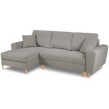 Cosmopolitan Design Svijetlo siva sklopiva/s prostorom za odlaganje kutna garnitura od bouclé tkanine (s lijevim kutom/s ležaljkom) Kyoto – | shoptok.hr