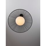 Nova Luce Mat crna metalna LED viseća svjetiljka sa staklenim sjenilom ø 50 cm Brume – | shoptok.hr