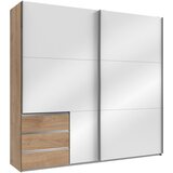 Modern Living Omara Z Drsnimi Vrati Level 36 D, Bela, Barva Hrasta Cene