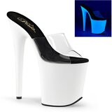 Pleaser USA Pleaser Flamingo-801UV Clr/Neon Wht 38 | Shoptok.si