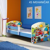  Otroška postelja ACMA z motivom, stranska modra 180x80 cm 45 Mehanik | Shoptok.si