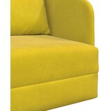  tla kavč postelja 2 v 1 Rumena 65x80x83 cm Velur, (22110745) | Shoptok.si