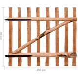  Jednostruka vrata za ogradu od drva lješnjaka 100 x 90 cm | Eponuda.com