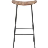 White Label Barski stol iz masivnega tika v naravni barvi 80 cm Tangle – | Shoptok.si