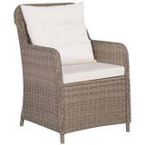 Poli 3057797 9 Piece Outdoor Dining Set Poly Rattan Brown (4x44148+310142) | shoptok.hr