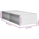 vidaXL Posteljni okvir taupe 90x200 cm blago | Shoptok.si