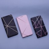 Onasi mistik preklopna torbica Xiaomi Redmi 10C - črna z roza črtami | Shoptok.si