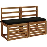  Jastučić za klupu SOEST 100% poliester Crna 110 x 40 x 5 cm Slike