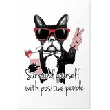  Plakat - Surround Yourself with Positive People 29.7x42 Bez okvira s margom | shoptok.hr