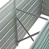  Vrtna sadilica od pocinčanog čelika 160 x 40 x 77 cm zelena | Eponuda.com