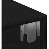 vidaXL Stenska polica s predali črn 60x26,5x15 cm inženirski les | Shoptok.si