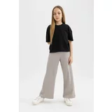 Defacto Girl Straight Fit Waffle Trousers