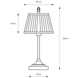 Markslöjd 108973 - Stona lampa OXFORD 1xE14/40W/230V bela/mesing | Eponuda.com
