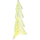 vidaXL Božično drevo med 100 LED Toplo bela 120 cm PET | Shoptok.si