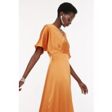 Trendyol Orange Double Breasted Collar Evening Dress & Graduation Dress | ePonuda.com