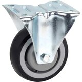 DÖRNER&HELMER 717586 Comfort TPE nepomični točak Ø 100 mm, kuglični ležaj, ploča 105x85 mm | Eponuda.ba