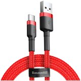 Baseus Cafule USB - A na USB - C kabel QC 3.0, 3A, 1 m – Crvena / Crna Cijene