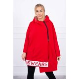 Kesi Insulated sweatshirt with zipper red Cijene