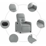  Električni naslonjač od tkanine svjetlosivi | shoptok.hr