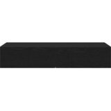  Zidna polica s ladicama crna 100x36x19 cm izrađeno drvo | Eponuda.com