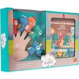  Set gumenih lutaka dinosaura + knjiga | shoptok.hr