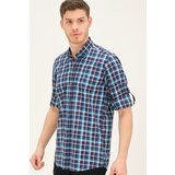 Dewberry G741 MEN'S SHIRT-LACİVERT-BLUE | shoptok.hr