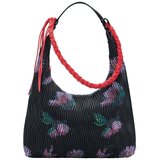 Desigual Torba za čez ramo zelena / roza / črna / bela | Shoptok.si