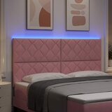  LED glava kreveta Ružičasta 180 cm Baršun | shoptok.hr