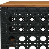  9-dijelni set vrtnih sofa s jastucima crni od poliratana | shoptok.hr