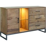 MID.YOU ŠIROKA KOMODA, antracit, naravne barve | Shoptok.si