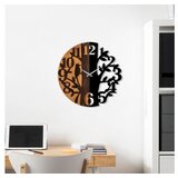 WALLXPERT Zidni sat 71, 56 cm, Smeđe-crni | Eponuda.ba