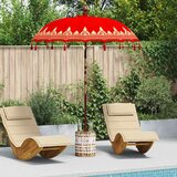  Balineški Parasol Crvena 180-190 cm Pamuk solidno drvo | shoptok.hr