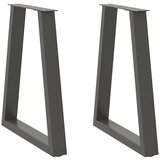 Furnova Noge kavne mizice V-oblika 2 kosa antracit 60x(72-73) cm jeklo, (21914388) Cene