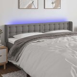  LED posteljno vzglavje temno sivo 163x16x78/88 cm blago, (20932771) Cene