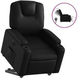  The Living Store Električni naslanjač s funkcijo vstajanja črno umetno usnje - Električni Naslanjač S Funkcijo Vstajanja, (21502007) | Shoptok.si