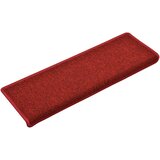  Prostirke za stepenice 15 kom 65x21x4 cm crvene pravokutni rub | shoptok.hr