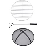  Mozaični stolić s posudom za vatru terakota 68 cm keramički | shoptok.hr