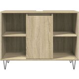 vidaXL Kopalniška omarica sonoma hrast 80x33x60 cm inženirski les | Shoptok.si
