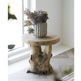 House Nordic Okrogla stranska mizica iz masivnega tika ø 40 cm Palena – | Shoptok.si