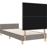 vidaXL Postelja v taupe barvi iz tkanine - 90x200 cm, (22049626) | Shoptok.si