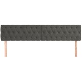  Uzglavlja tamnosiva 200x7x78/88 cm baršunasta | shoptok.hr