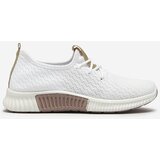 Resti White women's sports shoes with brown inserts Kedeti - Footwear | shoptok.hr