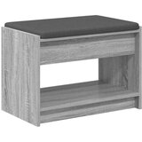  Klupa za hodnik s jastukom Sivi Sonoma 63 x 38 x 45 cm - Sivi Sonoma 63 cm | shoptok.hr