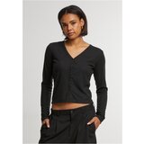 Urban Classics Women's ribbed cardigan black Cene