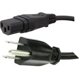 Hawa Priključni kabel za hladne naprave [ ameriški varnostni vtič - IEC vtičnica C13] črni 2 m 1008247, (20414174) | Shoptok.si