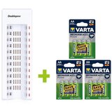 OXE polnilnik AA za 12 kosov in 12 kosov polnilnih baterij Varta 56706 R6 2100mAh NIMH basic Cene