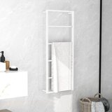 vidaXL Stalak za ručnike bijeli 45 x 10 x 115 cm čelični Cijene