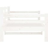  Dnevna postelja bela 90x190 cm trdna borovina, (20684275) | Shoptok.si
