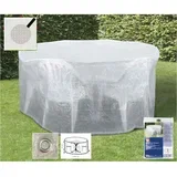 Transparentna prevleka za vrtno pohištvo 200x95 cm okrogla, vodoodbojna in UV-odporna, (5000090322)